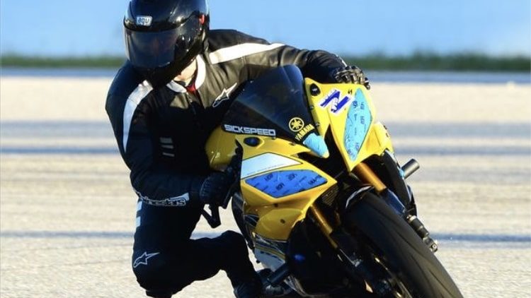 Shayne Mckee riding a motorcycle